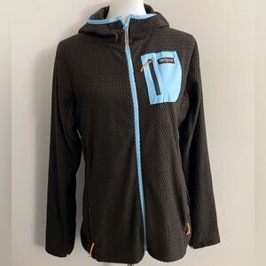 Ventures Endurance chocolate brown hooded full zip jacket outdoor camping casual